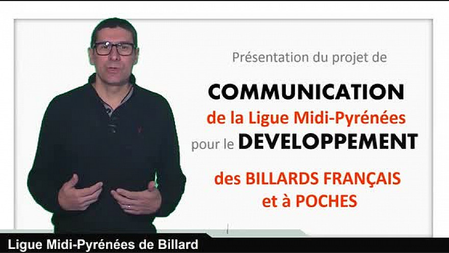 Projet de communication de la Ligue @Midi-Pyrénées de #Billard - @Toulouse @Tvlocale_fr